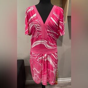 BCBGMAXAZRIA Barbie‎ Pink Mini Jersey Dress
